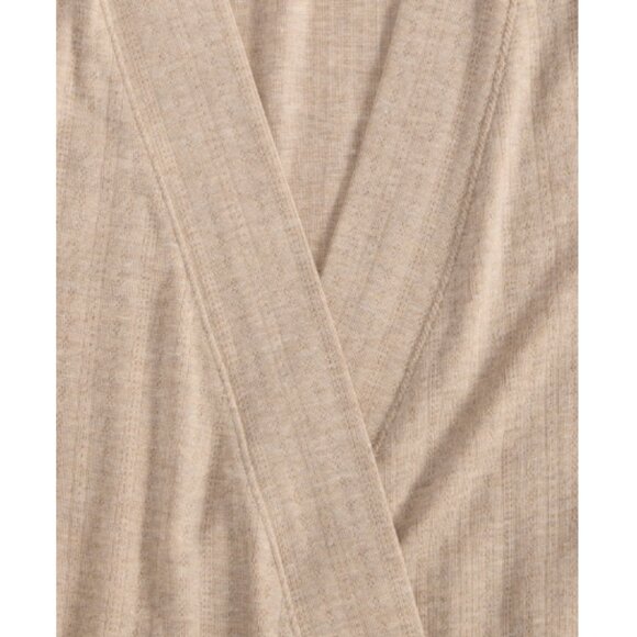 State of Day Women's Pointelle Long Open-Front Wrap, Peanut Heater, NWT - Picture 3 of 3